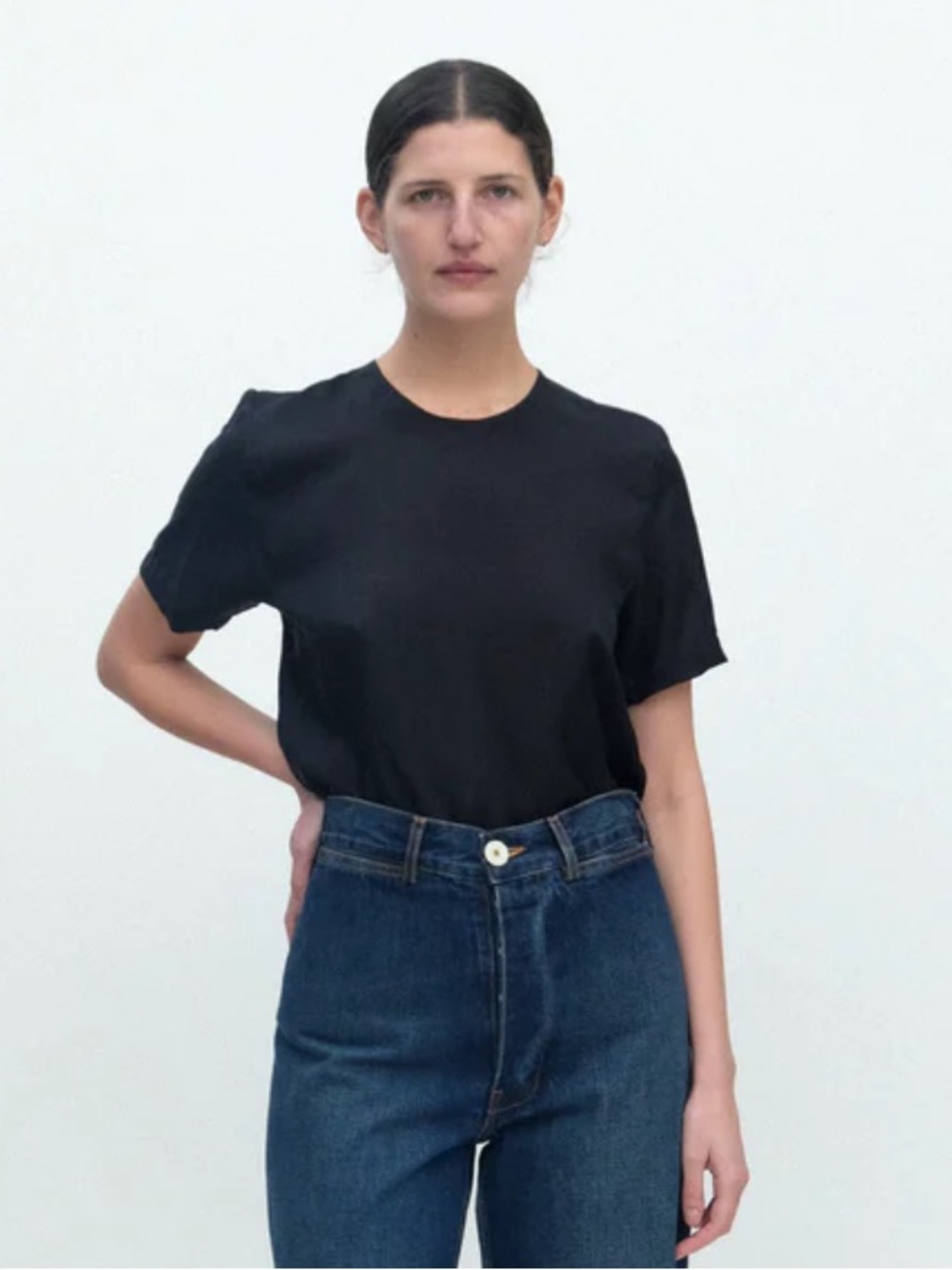 Jesse Kamm Steinem Tee Black size XS